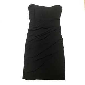Zara Black Strapless Bodycon  Dress